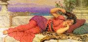 John William Godward Noonday Rest Spain oil painting reproduction